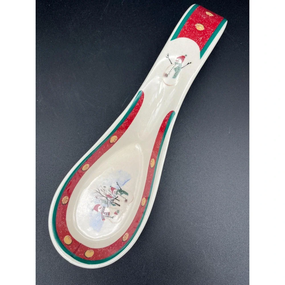 Royal Seasons Snowman Spoon Rest Christmas Spoon Rest